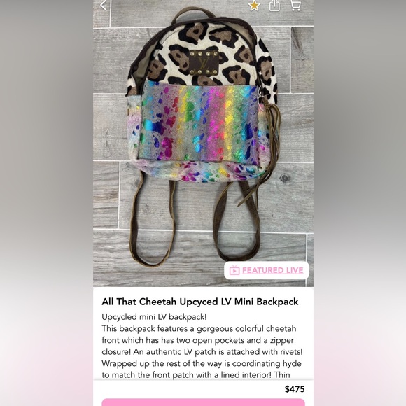 Colorful Animal Print Women's Backpack - Picture 9 of 9